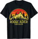 Vintage Rogue River Oregon OR Mountains Hike Hiking Souvenir T-Shirt - T-Shirt | Black