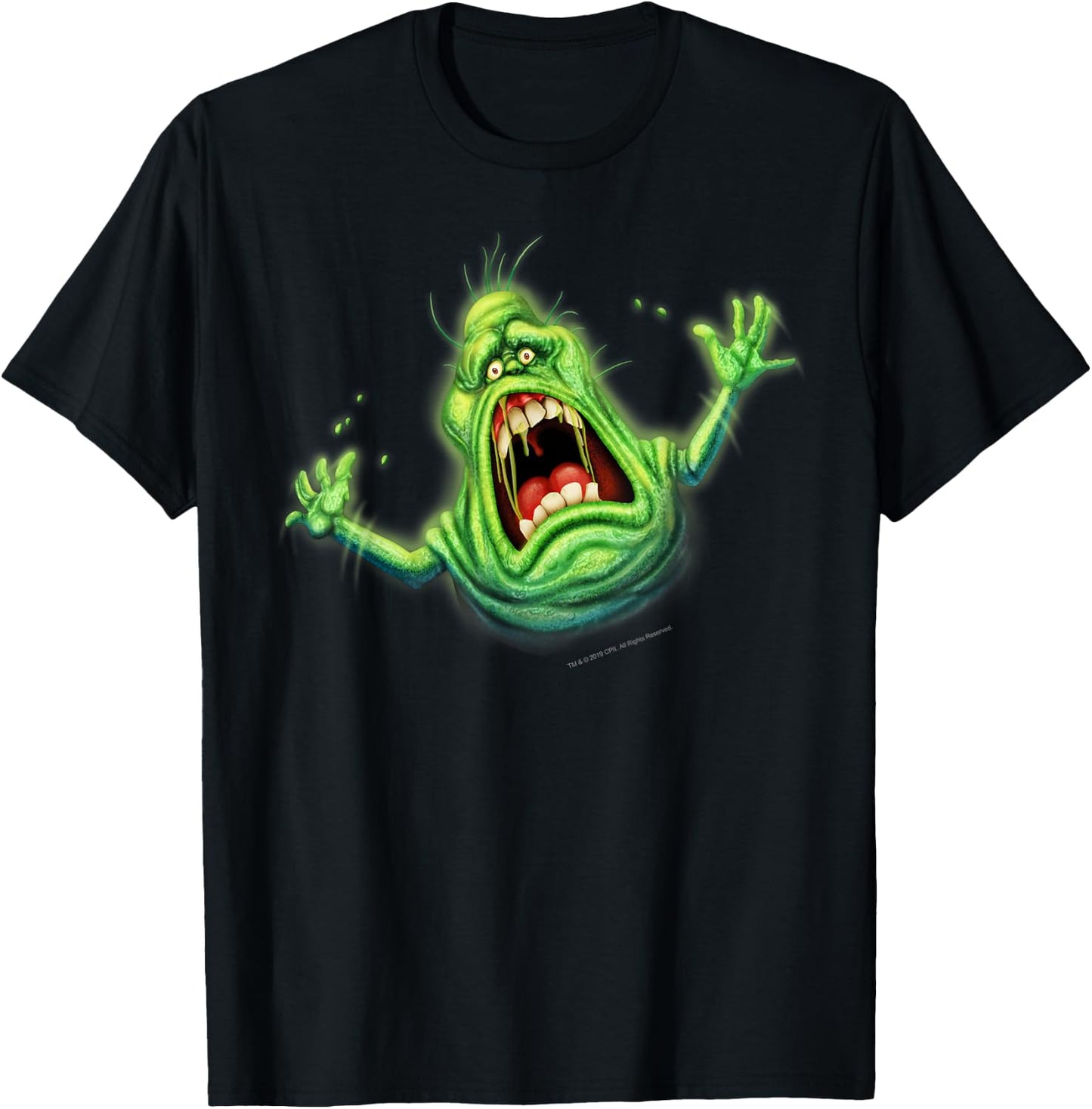 Ghostbusters Slimer Screaming Portrait T-Shirt - T-Shirt | Black