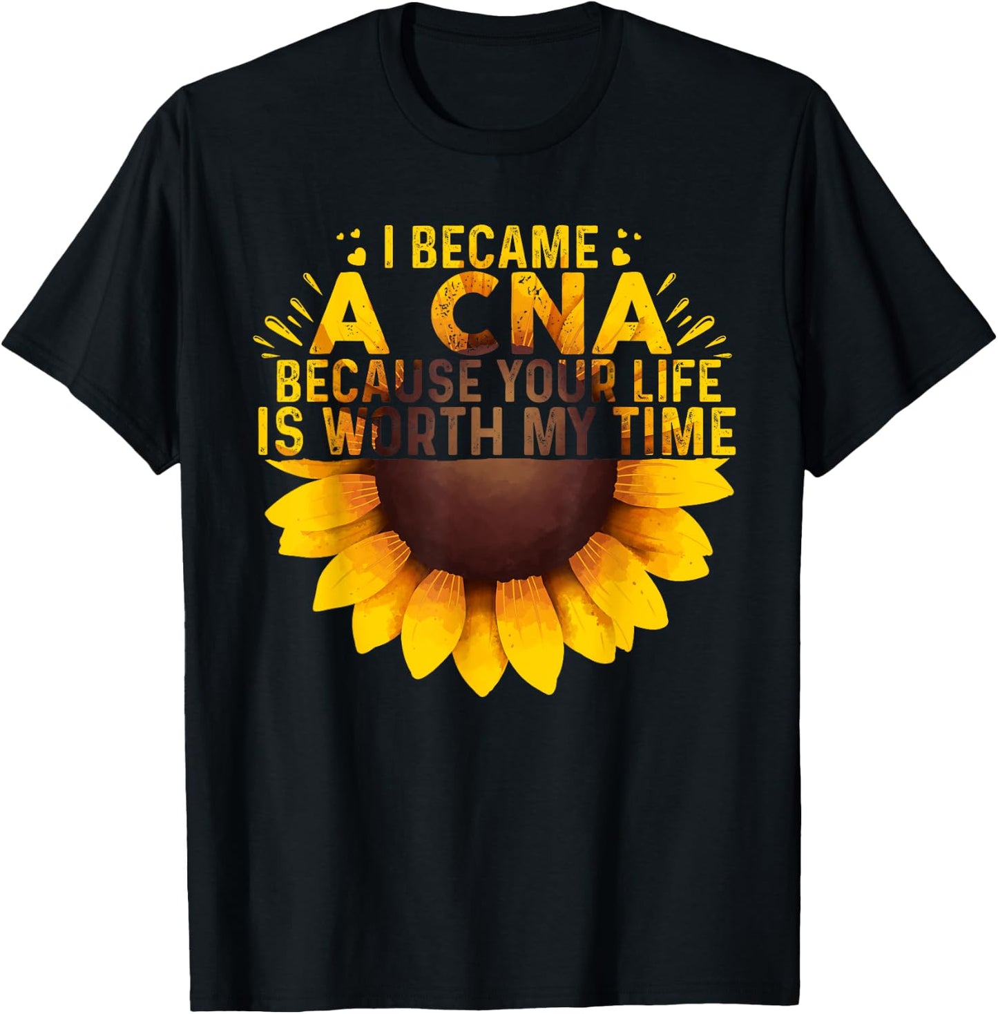 Funny CNA Design Girls Certified Nursing Assistant T-Shirt - T-Shirt | Black