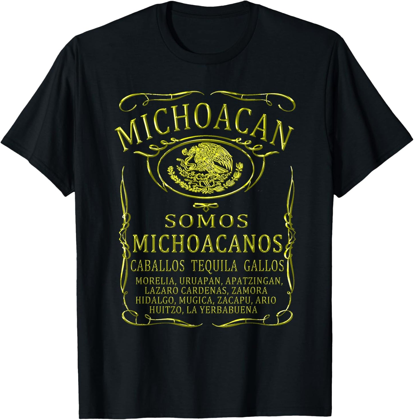 Mexican Michoacan Shirt T-Shirt - T-Shirt | Black