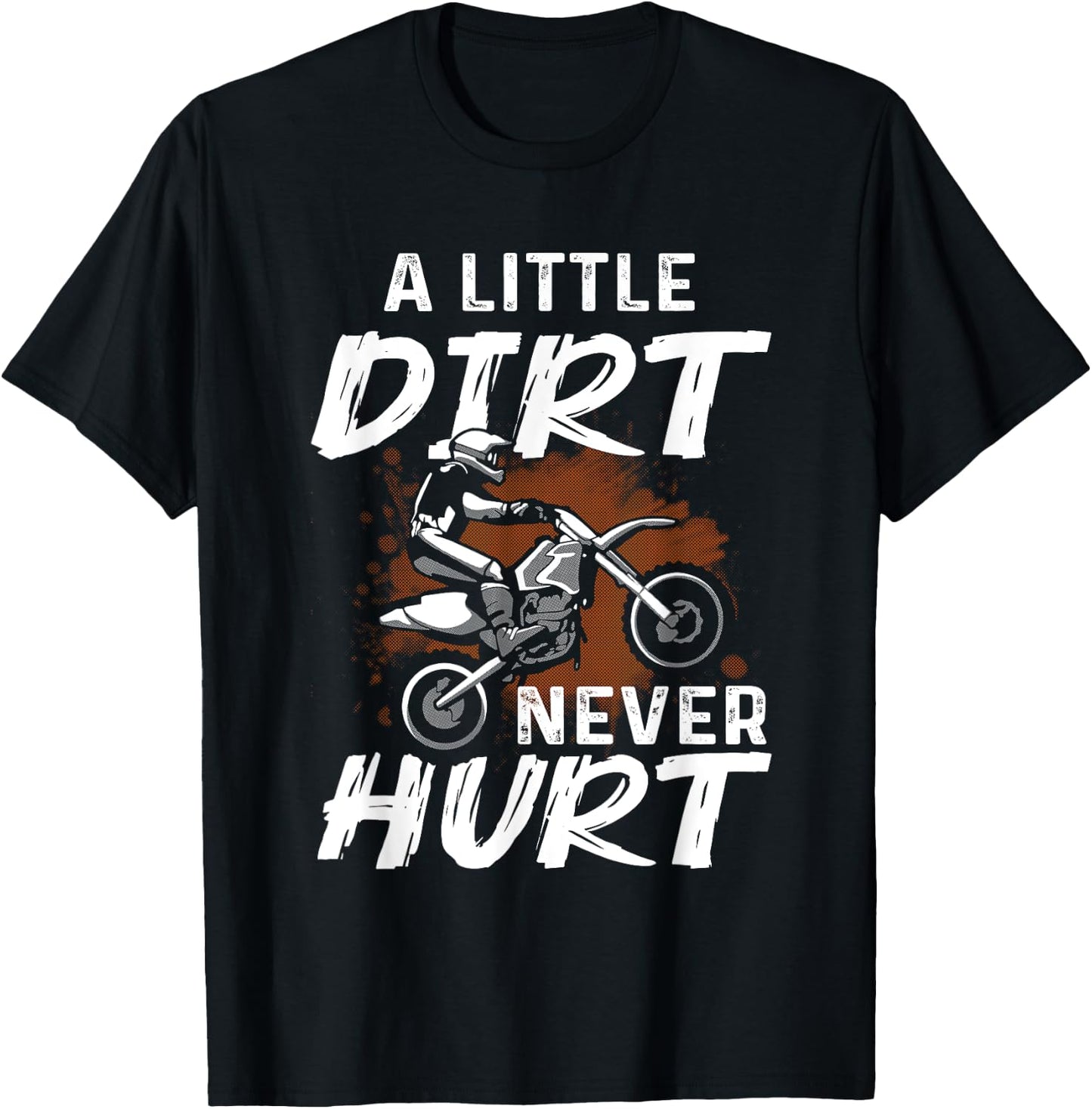 Funny Dirt Bike Gift Boys Men Motorcycle Motocross Biker T-Shirt - T-Shirt | Black