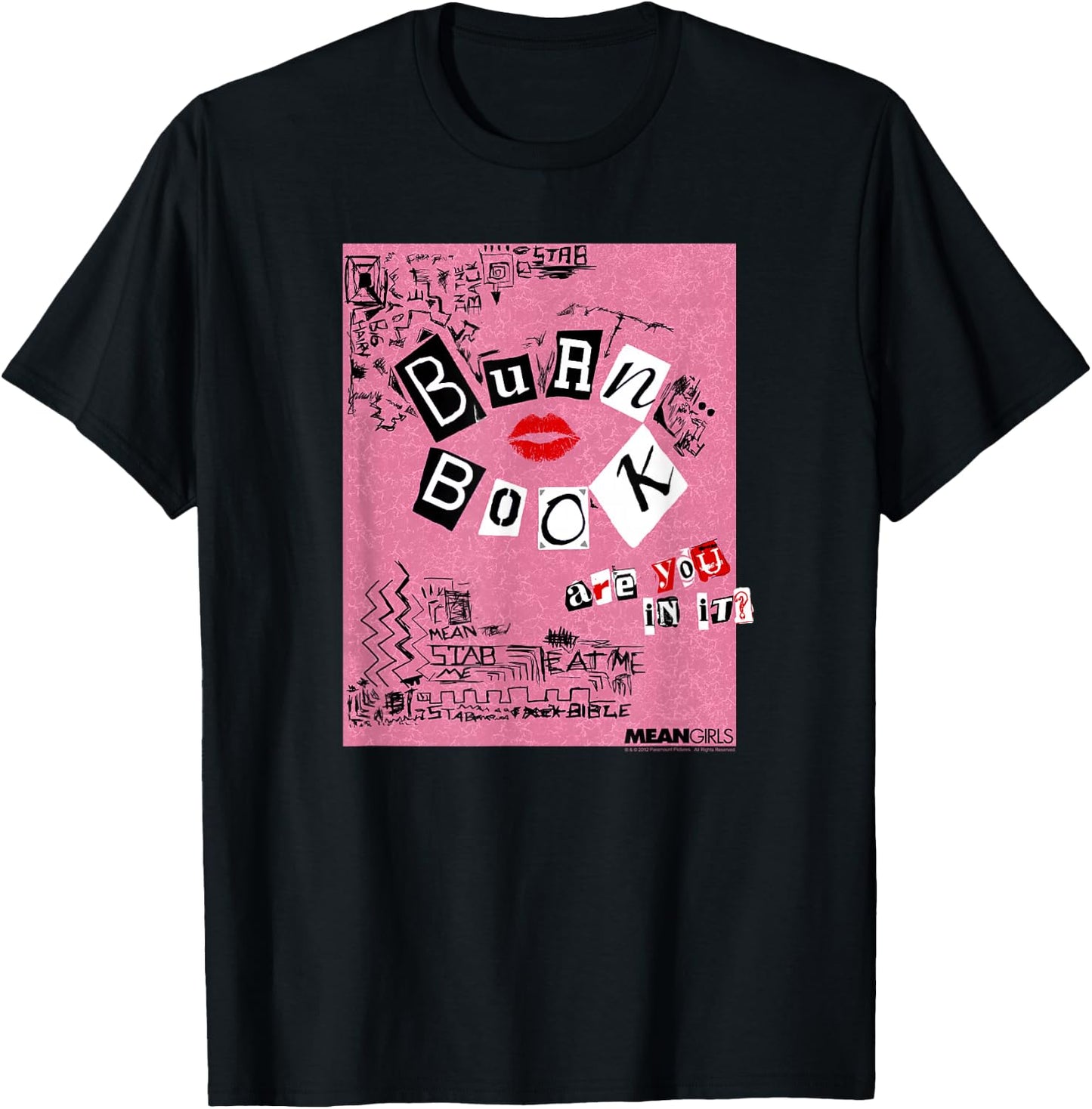Mean Girls Burn Book T-Shirt - T-Shirt | Black