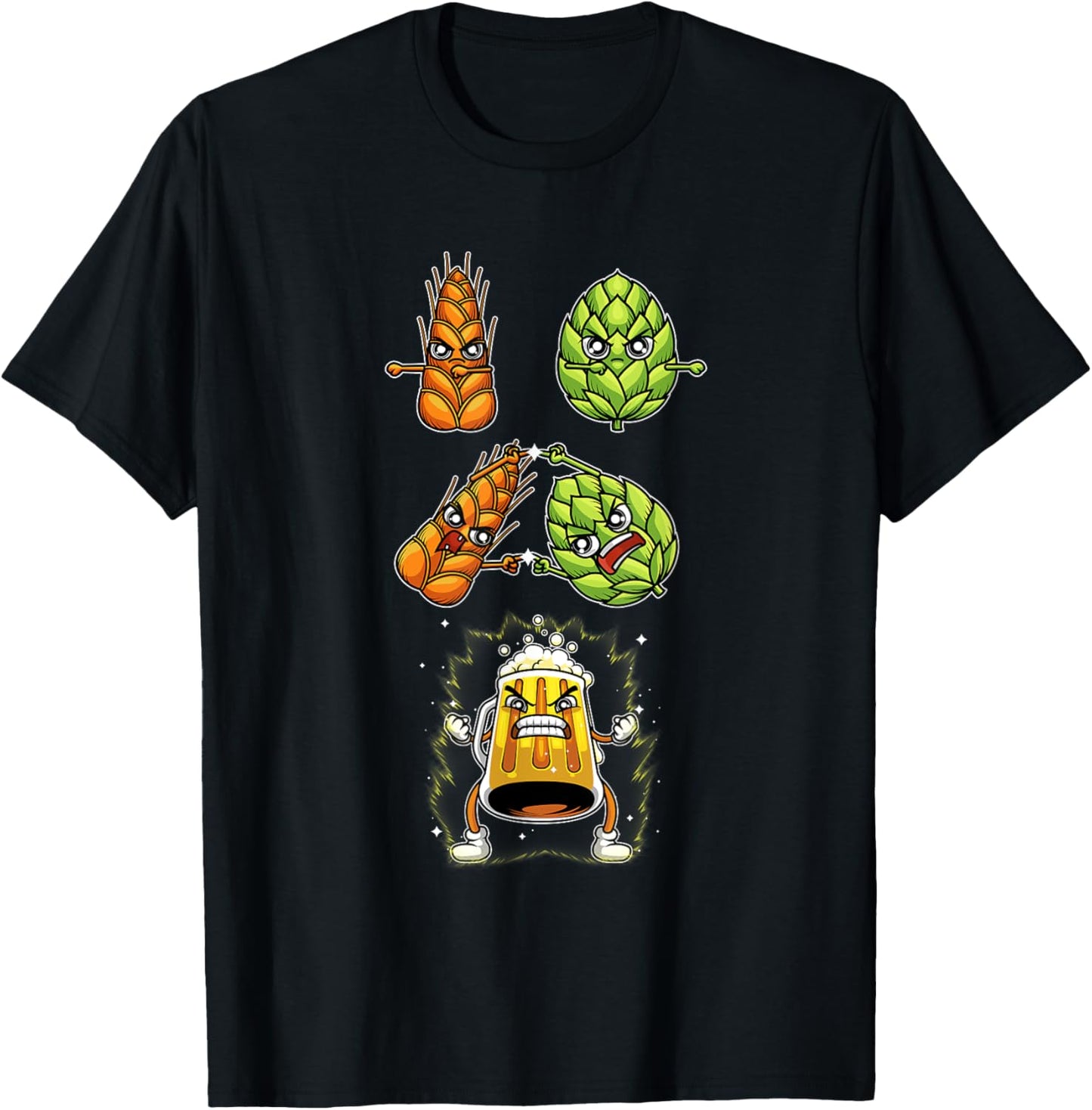 Hop Malt Beer Fusion Funny Beer Brewer Gift Women T-Shirt - T-Shirt | Black