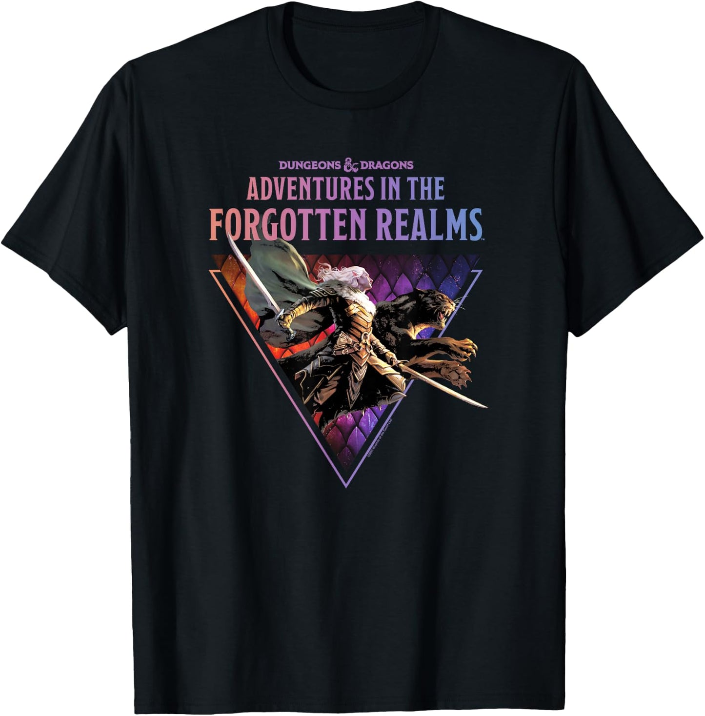 Magic: The Gathering Dungeons & Dragons Drizzt Jump T-Shirt - T-Shirt | Black