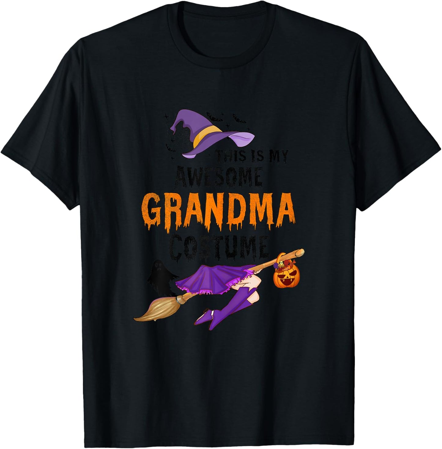 This Is My Awesome Grandma Costume Halloween Spooky Women T-Shirt - T-Shirt | Black