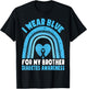 I Wear Blue For My Brother Diabetes Awareness Brother Sister T-Shirt - T-Shirt | Black