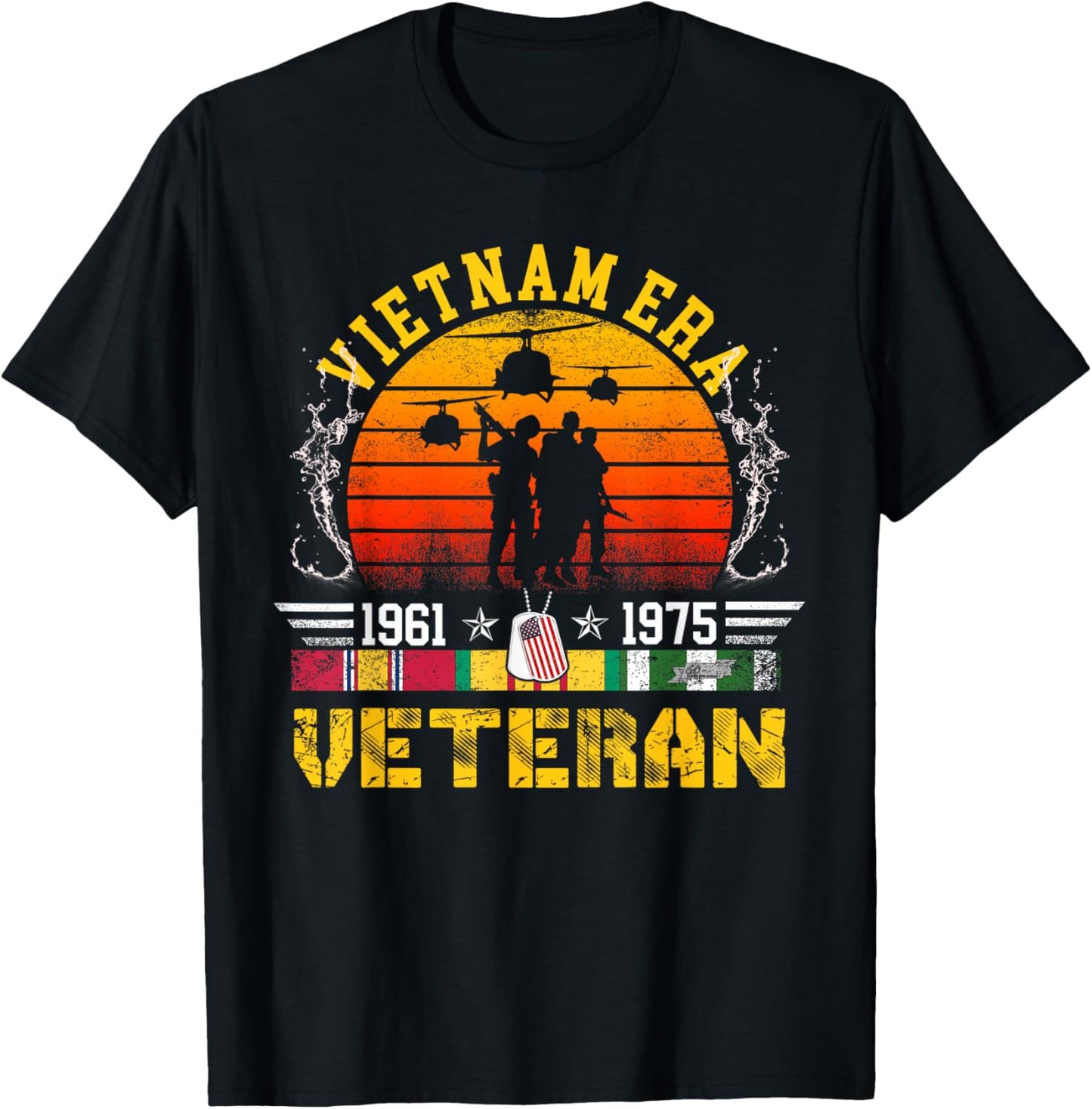 Veteran Gift Vietnam War Era Retired Soldier T-Shirt - T-Shirt | Black