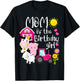 Farm Animals Mom Of The Birthday Girl Party Barnyard Bday T-Shirt - T-Shirt | Black