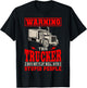 Truck Driver Trucker Teamster LGV Truckie Vehicle Driving T-Shirt - T-Shirt | Black