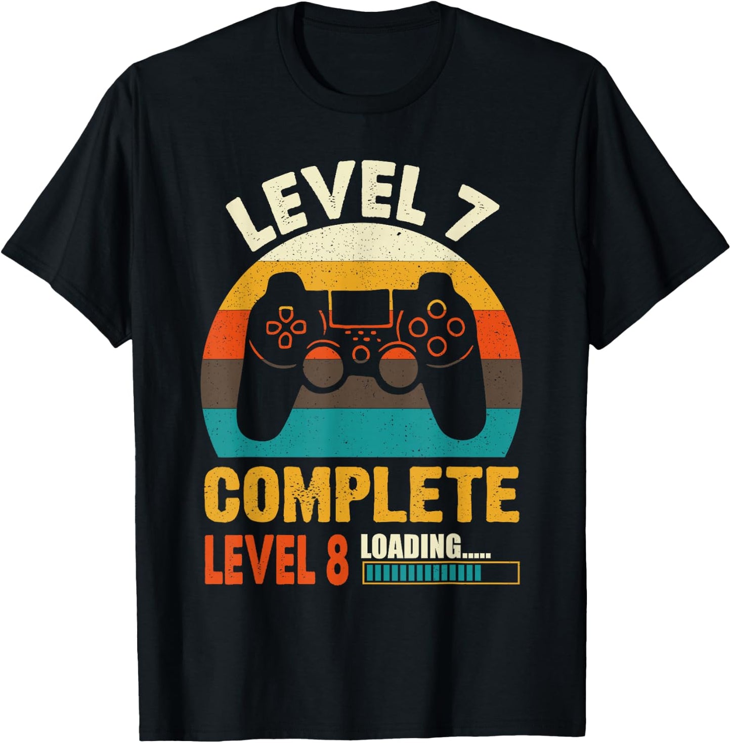 Level 7 Complete Vintage 7th Wedding Anniversary T-Shirt - T-Shirt | Black