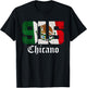 Mexican Flag Chicano Apparel Texas 915 Area Code T-Shirt - T-Shirt | Black