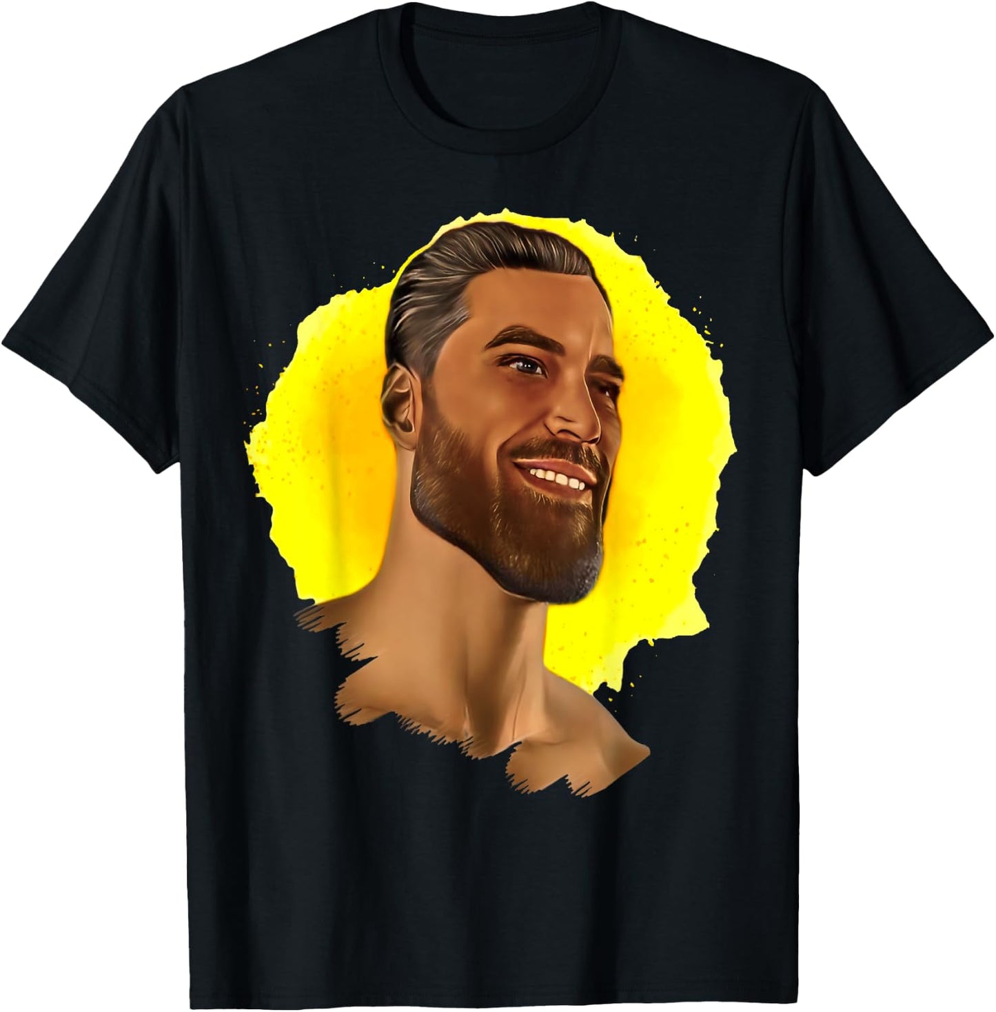 Funny Gigachad Meme Giga Chad Alpha Male Sigma Male Memes T-Shirt - T-Shirt | Black