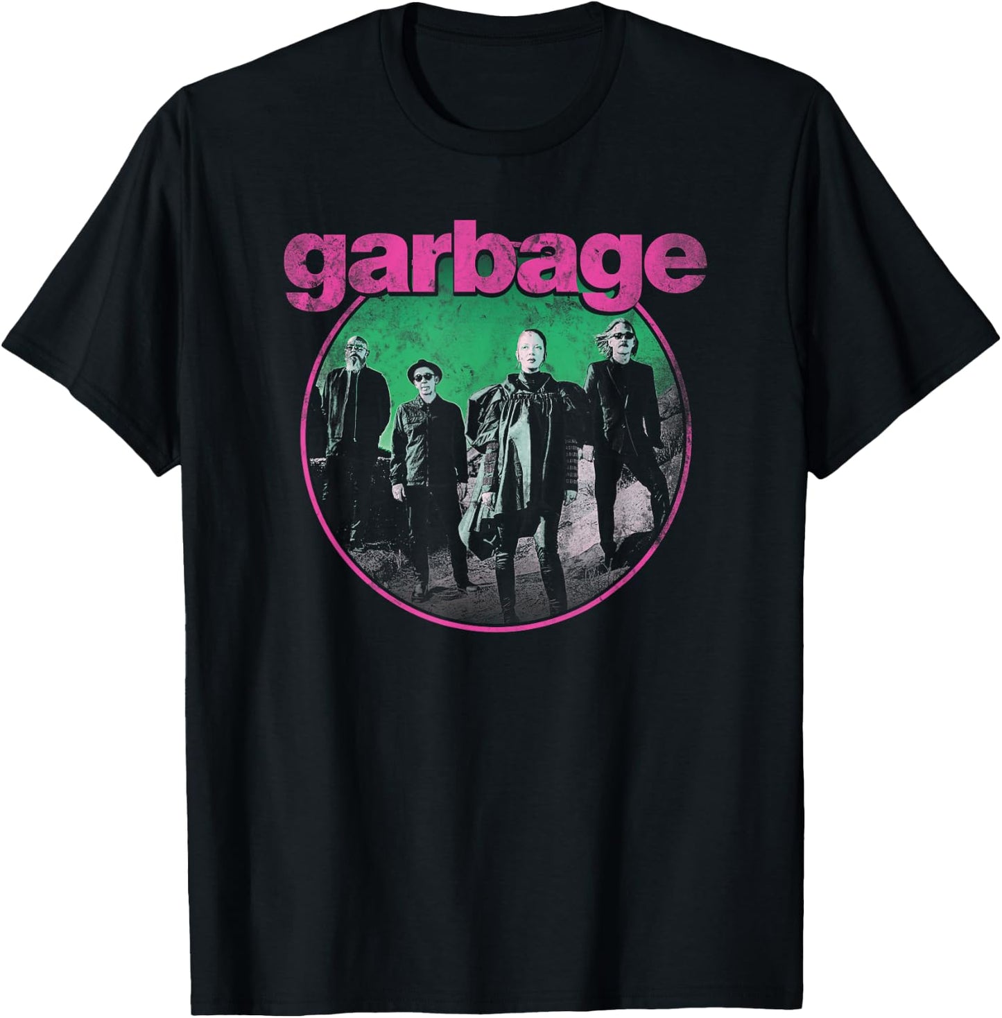 Garbage - Circle Photo T-Shirt - T-Shirt | Black