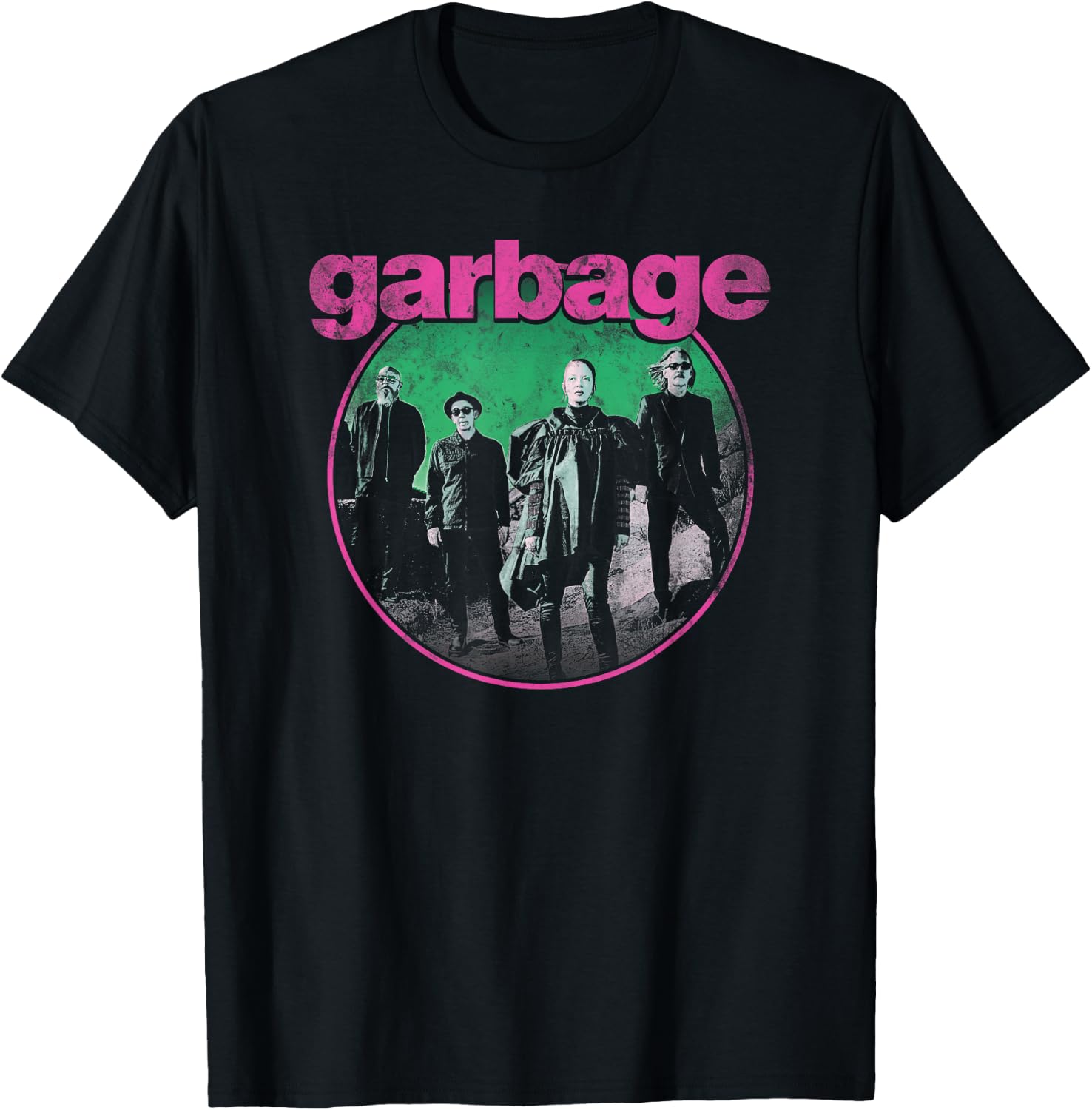 Garbage - Circle Photo T-Shirt - T-Shirt | Black