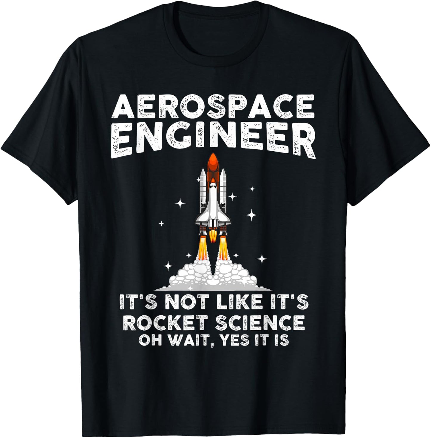 Cool Aerospace Engineer Women Rocket Scientist Space T-Shirt - T-Shirt | Black