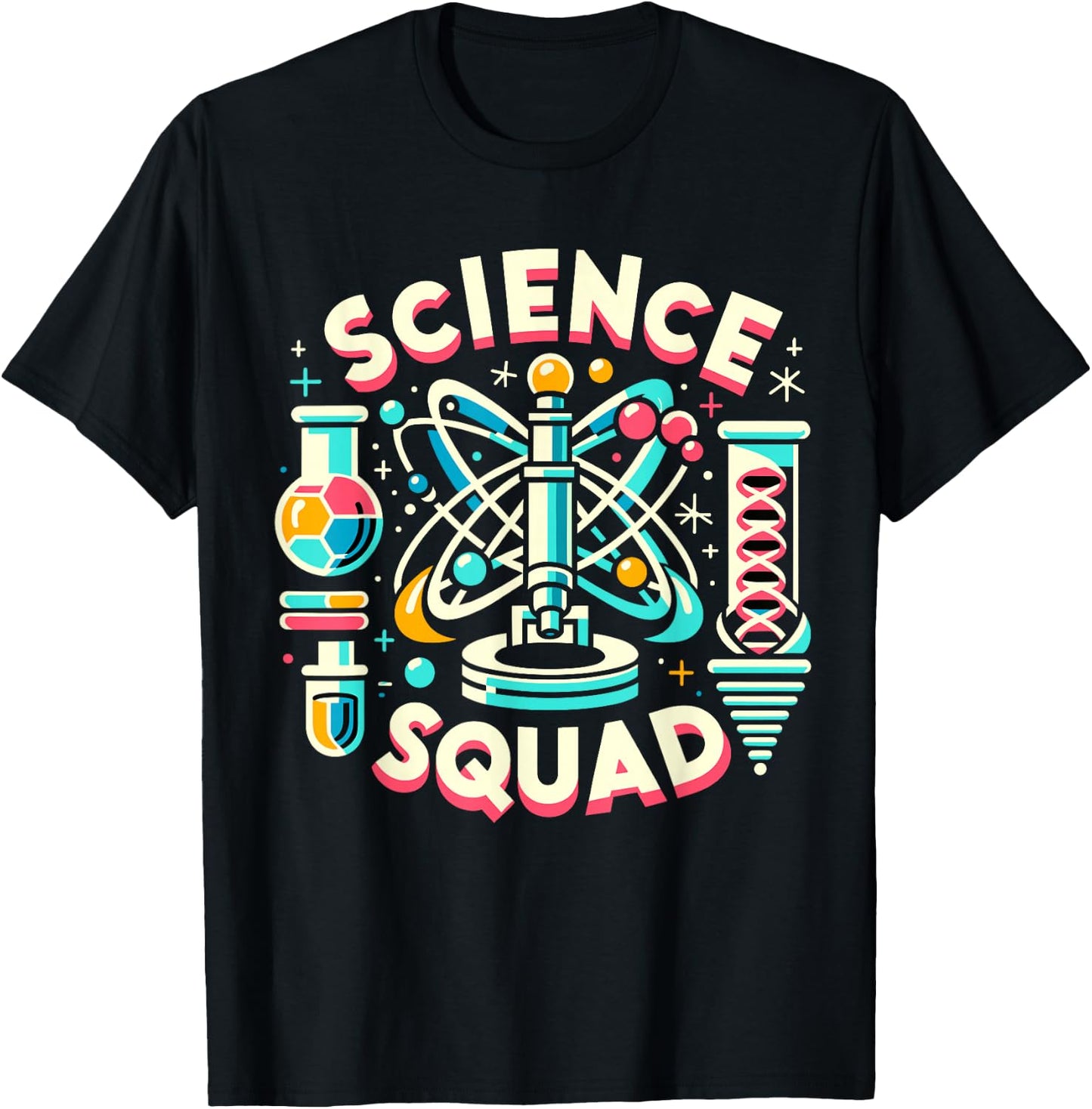 Science Squad Science Gear for Scientists Research | Science T-Shirt - T-Shirt | Black