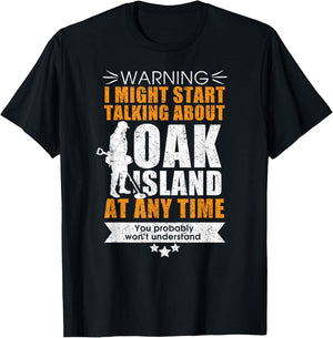 Oak Island for those into metal detecting T-Shirt - T-Shirt | Black