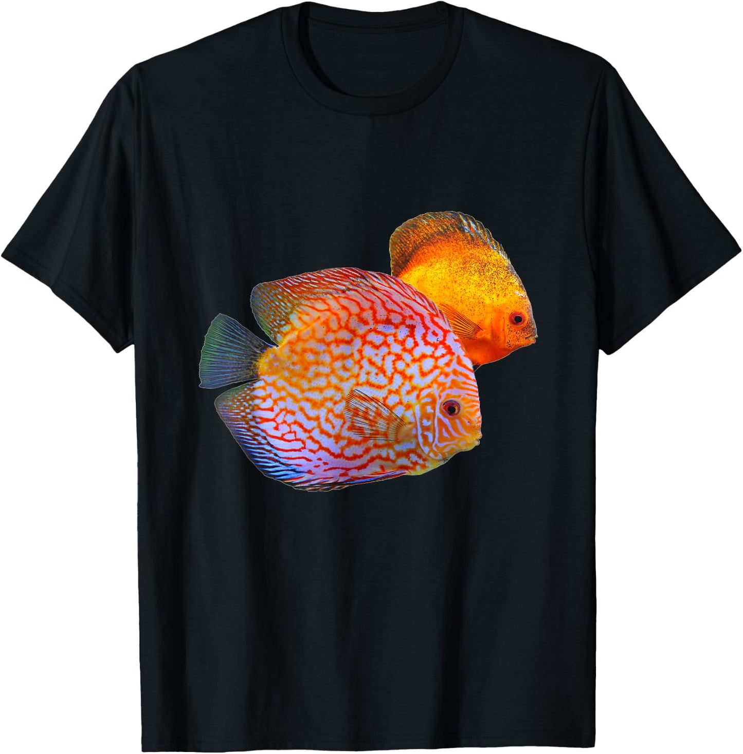 Portrait of Discus Fish Ocean Fishes Shirt T-Shirt - T-Shirt | Black