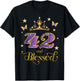 42 and Blessed 42 Years Old Birthday 42nd Birthday T-Shirt - T-Shirt | Black