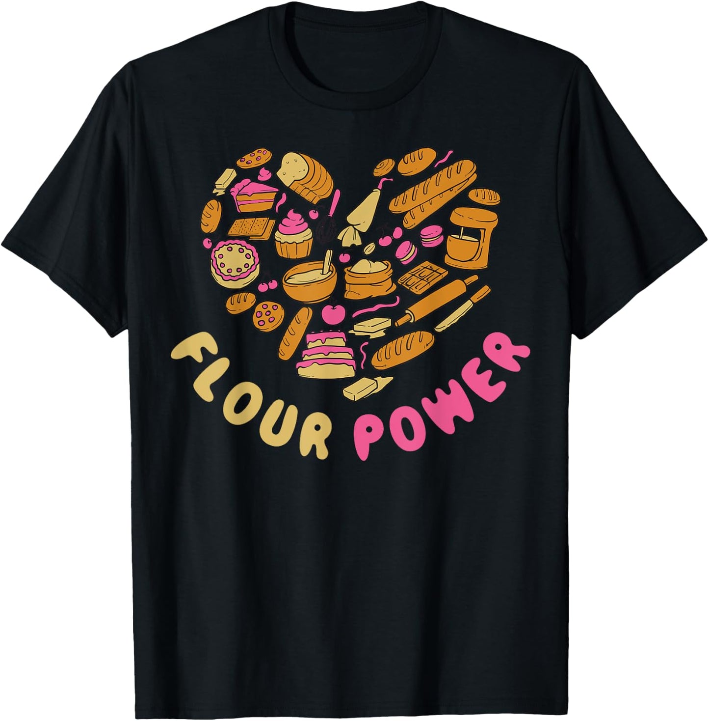 Flour Power T-Shirt - T-Shirt | Black