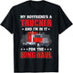 My Boyfriend A Trucker And I'm In It For Long Truck Driver T-Shirt - T-Shirt | Black