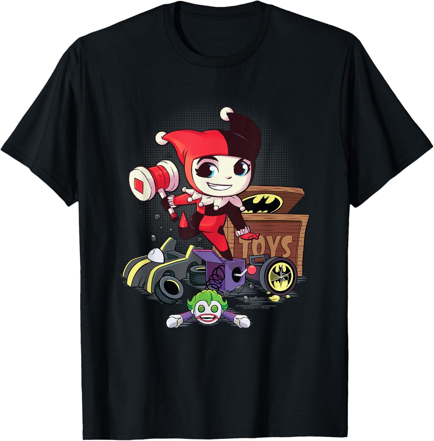 DC Super Friends Harley Quinn T-Shirt - T-Shirt | Black