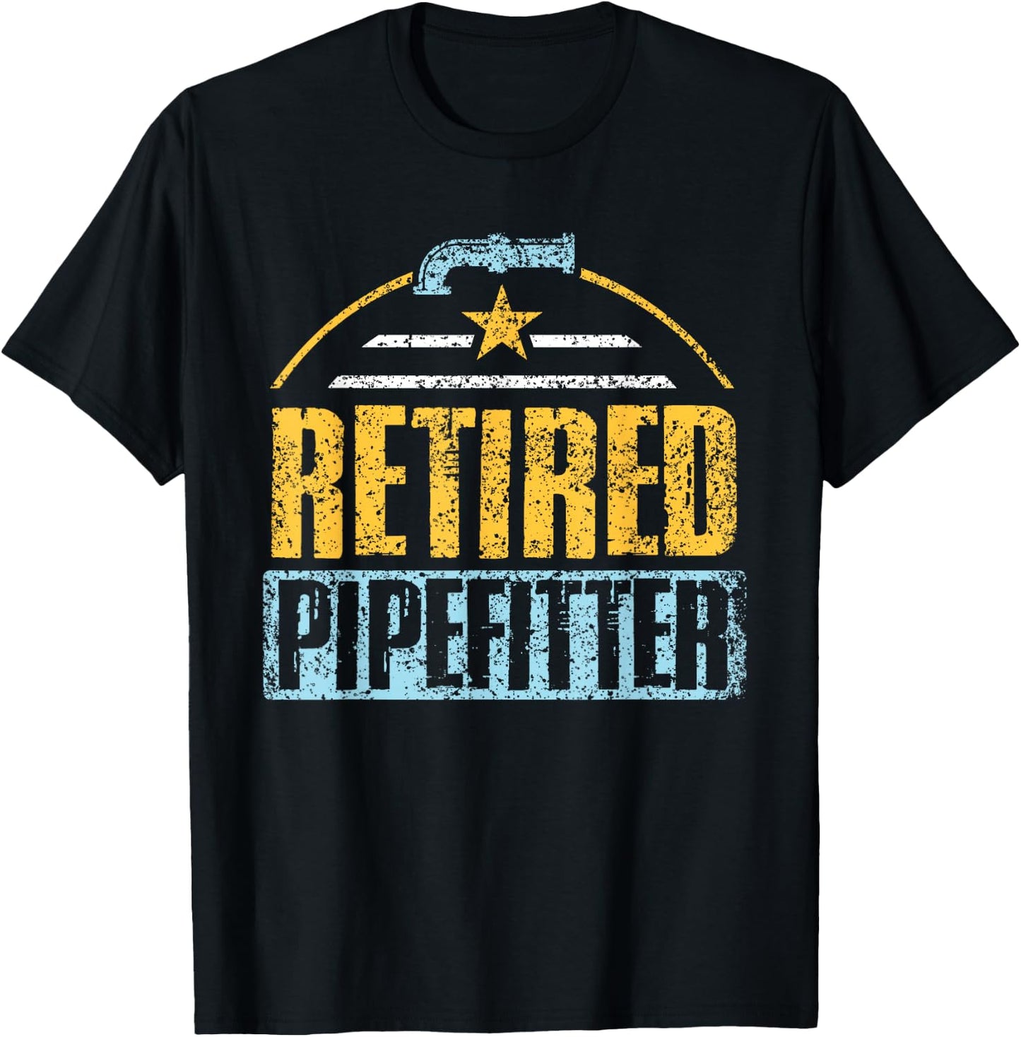Plumbers Retired Pipe Pipe Plumbing Plumbers Pension T-Shirt - T-Shirt | Black