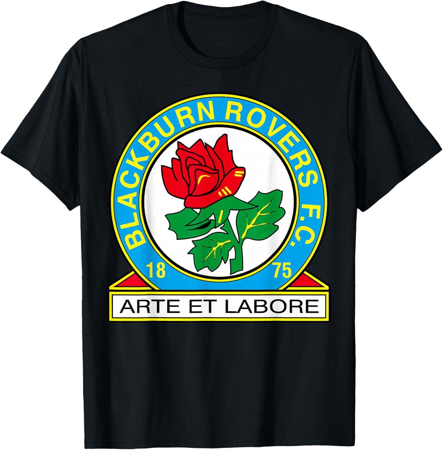 Blackburn Rovers FC logo T-Shirt - T-Shirt | Black