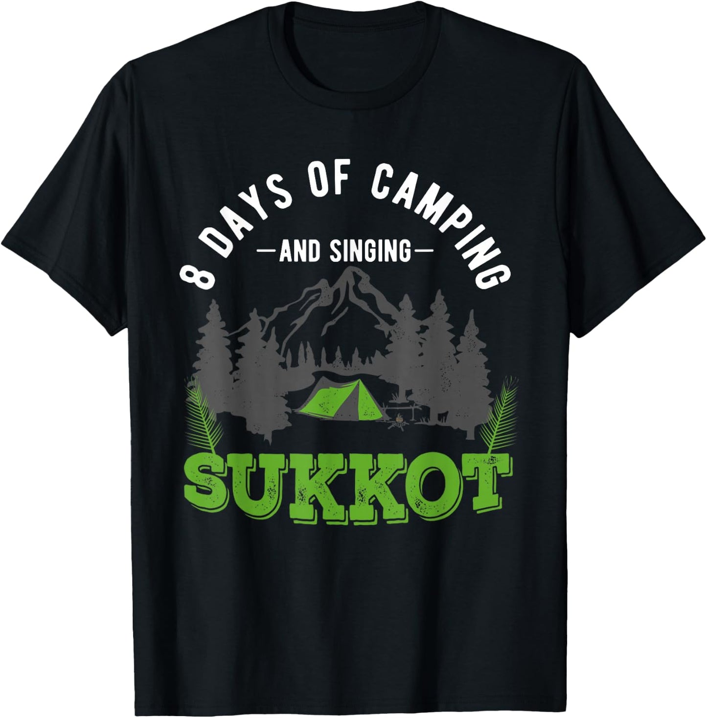 Feast of Tabernacles with Lulav and Etrog or Sukkot T-Shirt - T-Shirt | Black