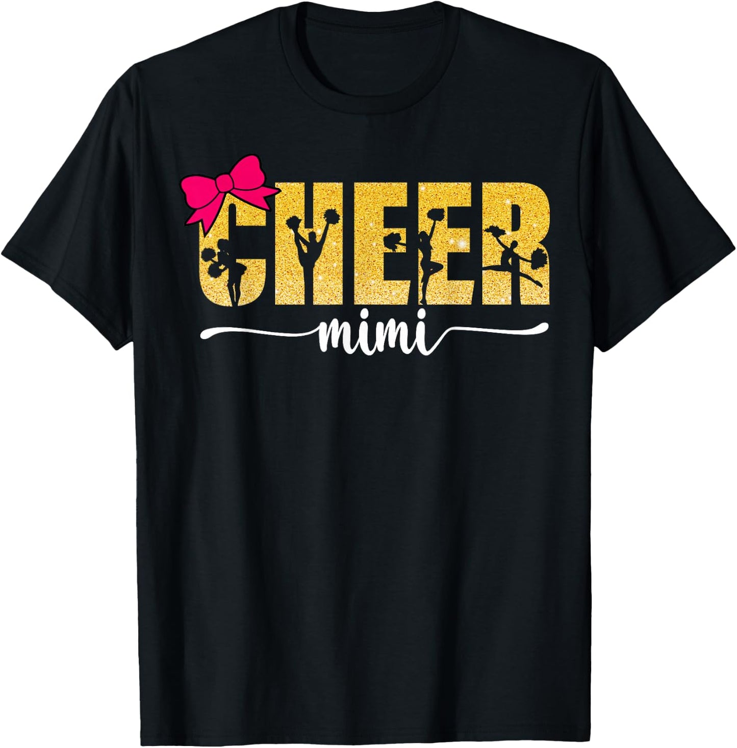 Cheerleader Cheerleading Cheer Mimi T-Shirt - T-Shirt | Black