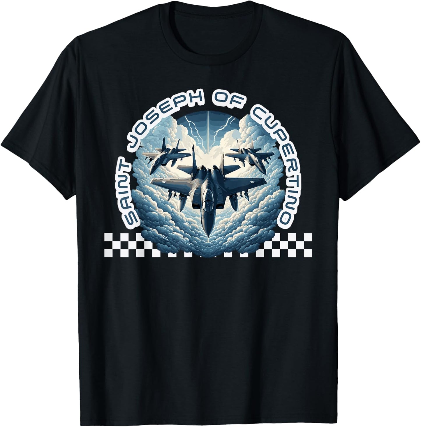 St. Joseph of Cupertino Patron Saint of Pilots Aviators Men T-Shirt - T-Shirt | Black