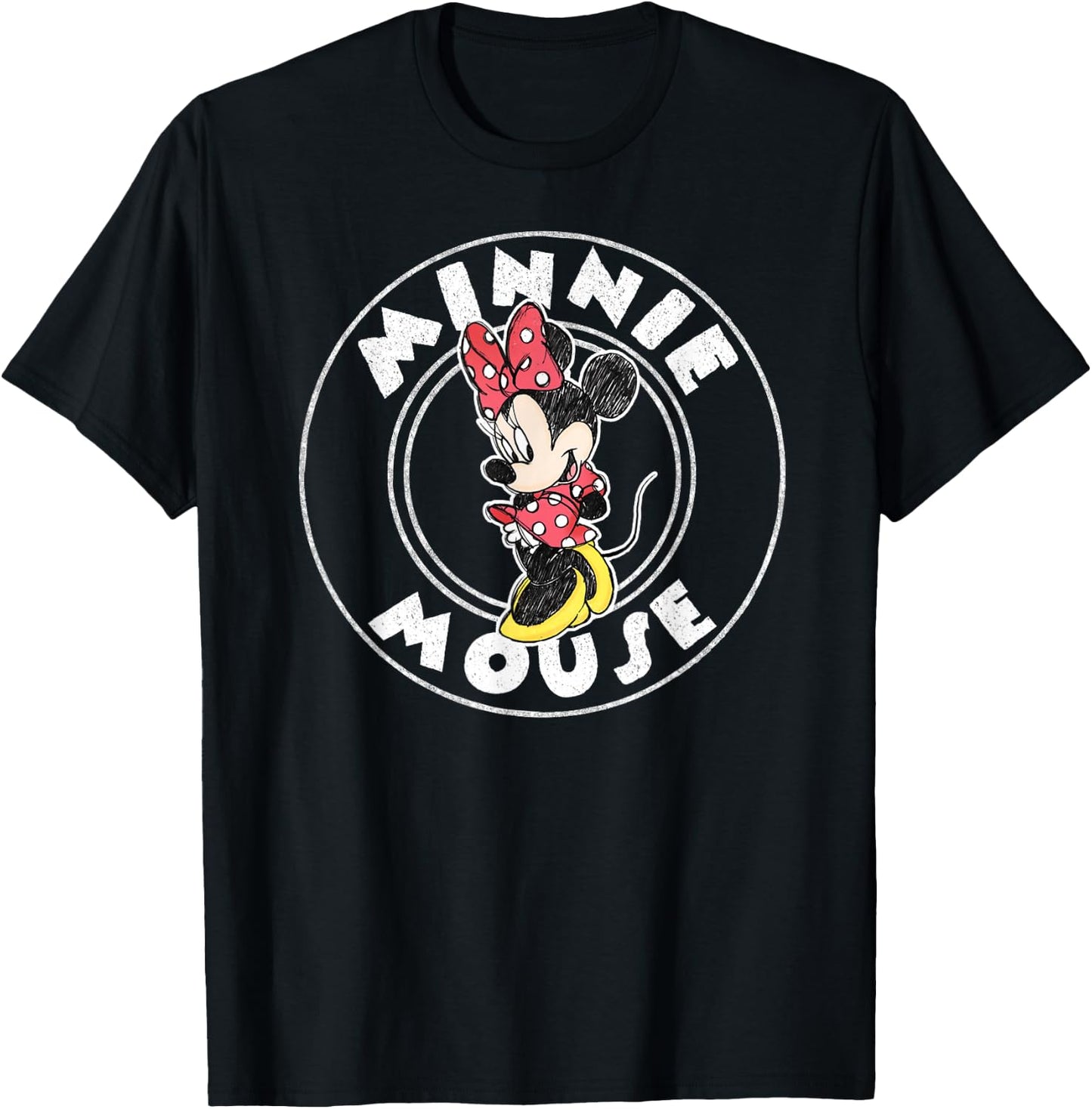 Minnie Mouse - Character Circle T-Shirt - T-Shirt | Black