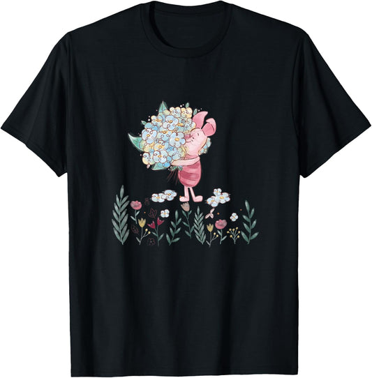 Disney - Piglet with Love T-Shirt - T-Shirt | Black