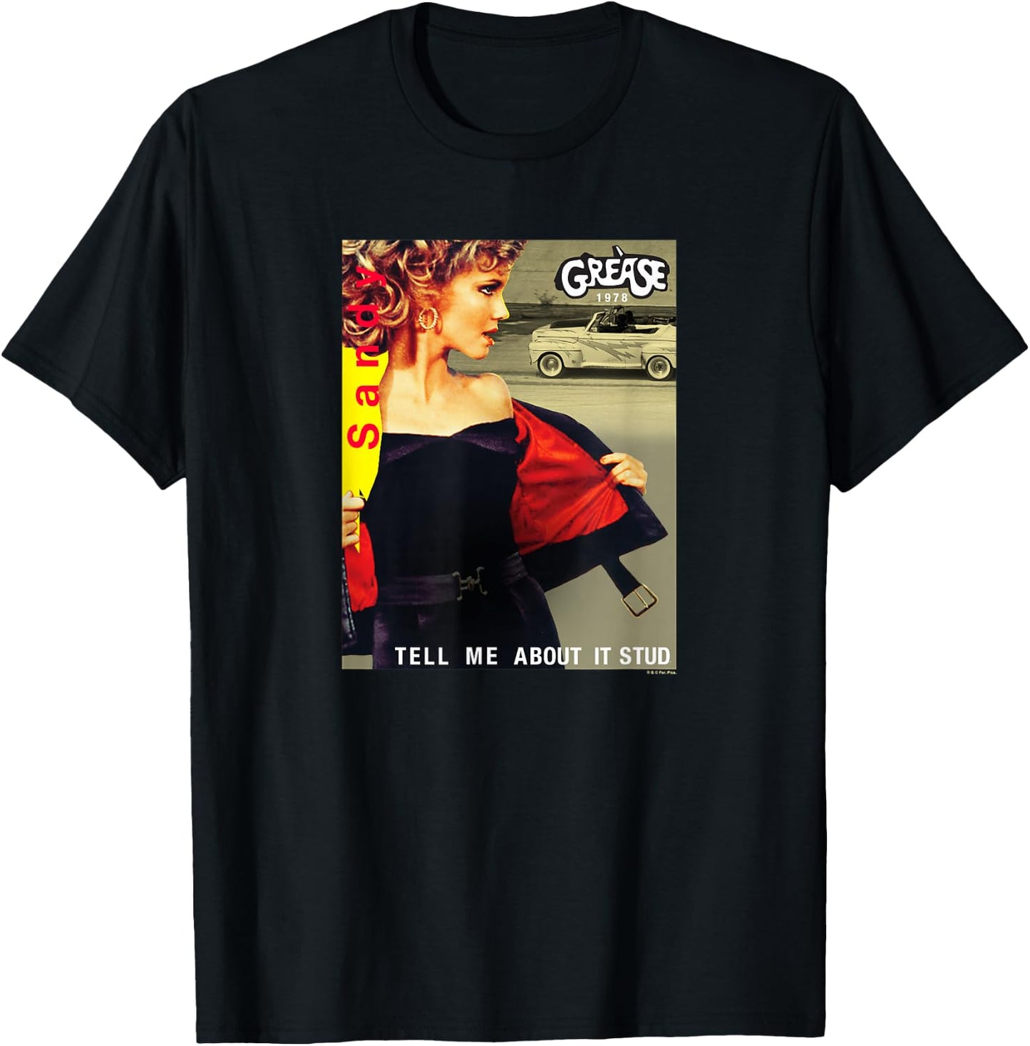 Grease - Sandy Tell Me About It T-Shirt - T-Shirt | Black