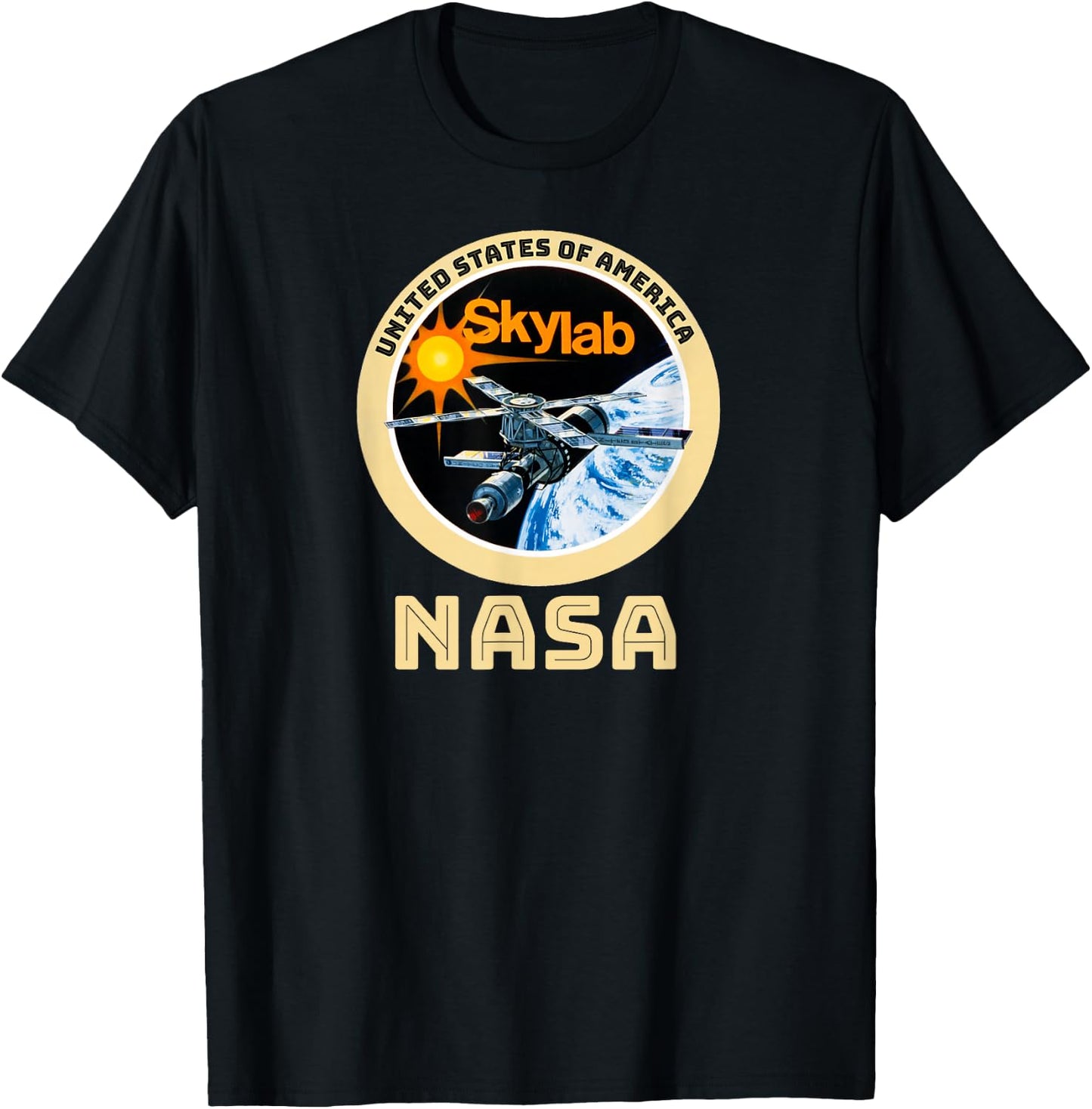USA Skylab NASA T Shirt T-Shirt - T-Shirt | Black