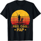 Reel Cool Pap Fishing Fathers Day T-Shirt - T-Shirt | Black