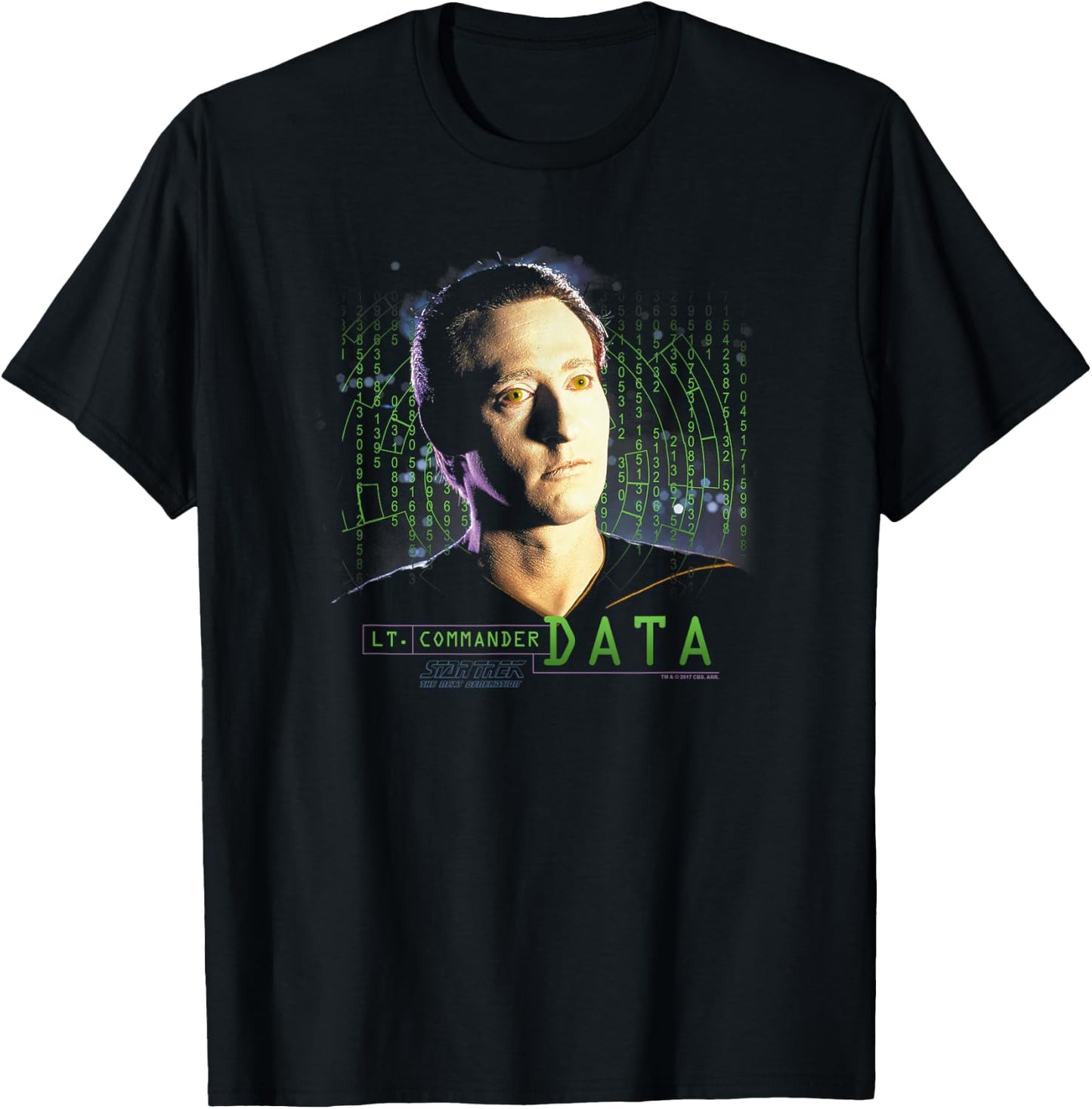 Star Trek Data T-Shirt - T-Shirt | Black