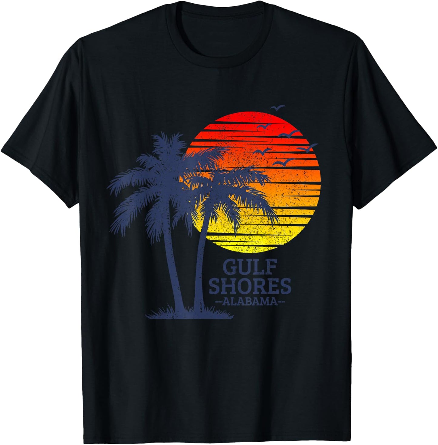 Gulf Shores Alabama T-Shirt - T-Shirt | Black