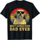 Best Cavachon Dad Ever Dog Lovers Retro Vintage Women Girls Kids T-Shirt - T-Shirt | Black