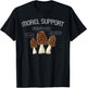 Funny MOREL SUPPORT - Funny Morel Mushroom Meme T-Shirt - T-Shirt | Black