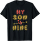 My Son Is Nine Years Old 9th Birthday Idea T-Shirt - T-Shirt | Black