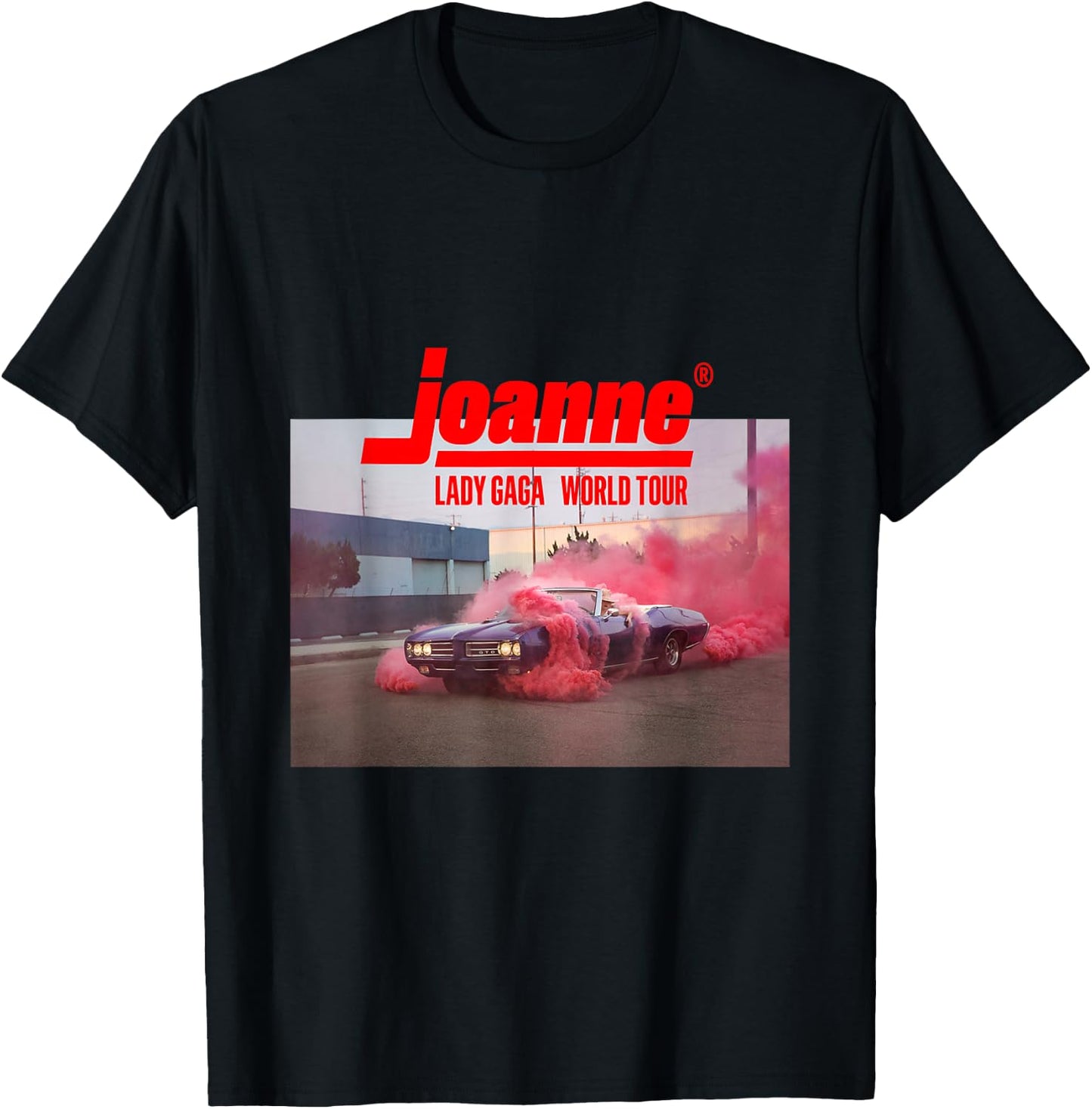Lady Gaga Official Joanne World Tour Black T-Shirt - T-Shirt | Black