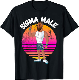 Gigachad Sigma Male Bodybuilder Giga Chad Sigma Grindset T-Shirt - T-Shirt | Black