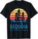 Sequoia National Park Sunset Retro T Vintage Apparel T-Shirt - T-Shirt | Black