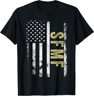 SFMF Funny Military Slang Military Pride American Soldier T-Shirt - T-Shirt | Black