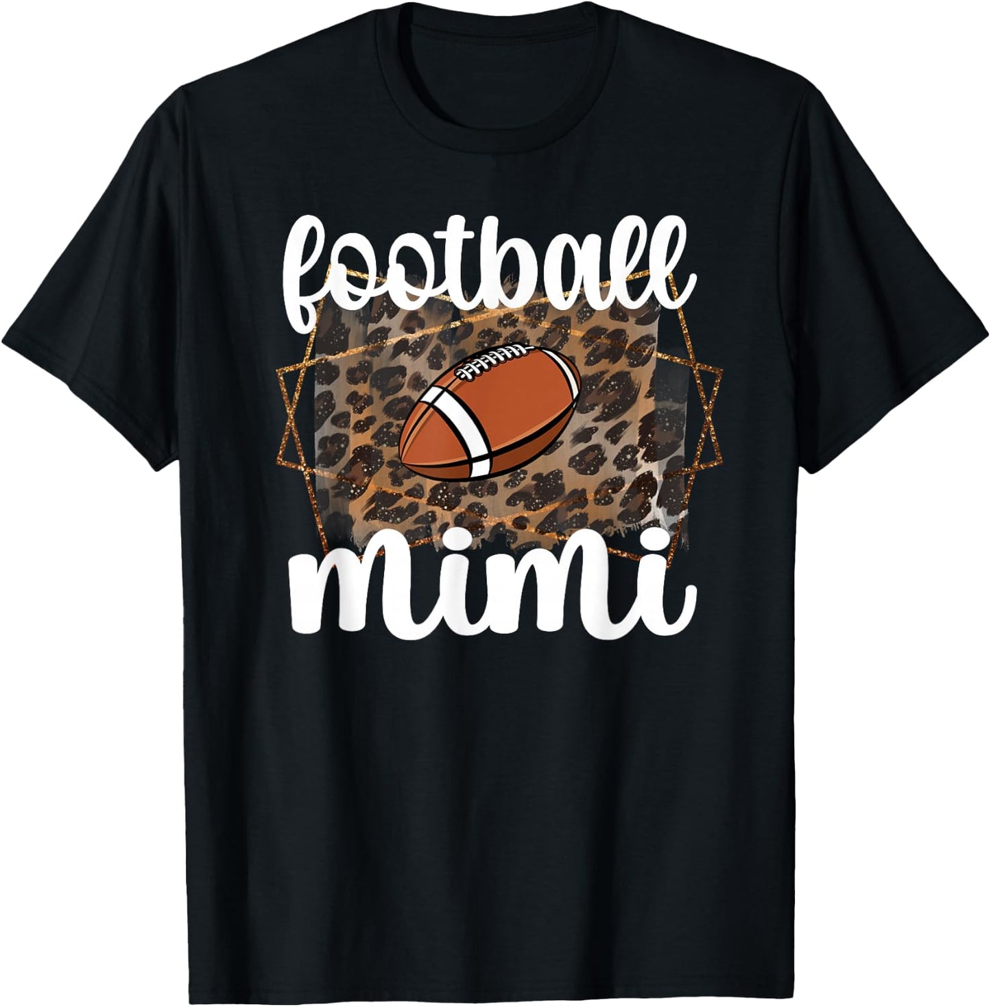 Football Mimi Proud Mimi Of A Football Player Grandma T-Shirt - T-Shirt | Black