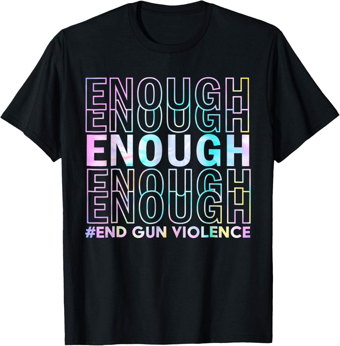 Enough End Gun Violence Awareness Day Wear Orange T-Shirt - T-Shirt | Black