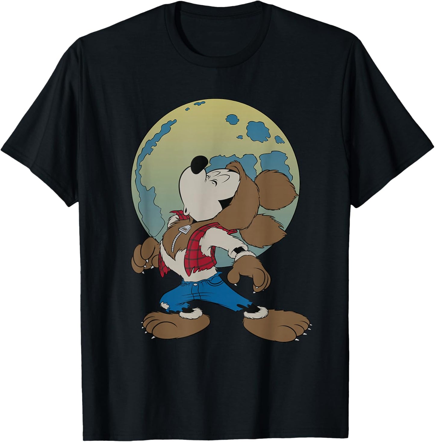 Disney Mickey Mouse Werewolf Halloween Costume T-Shirt - T-Shirt | Black