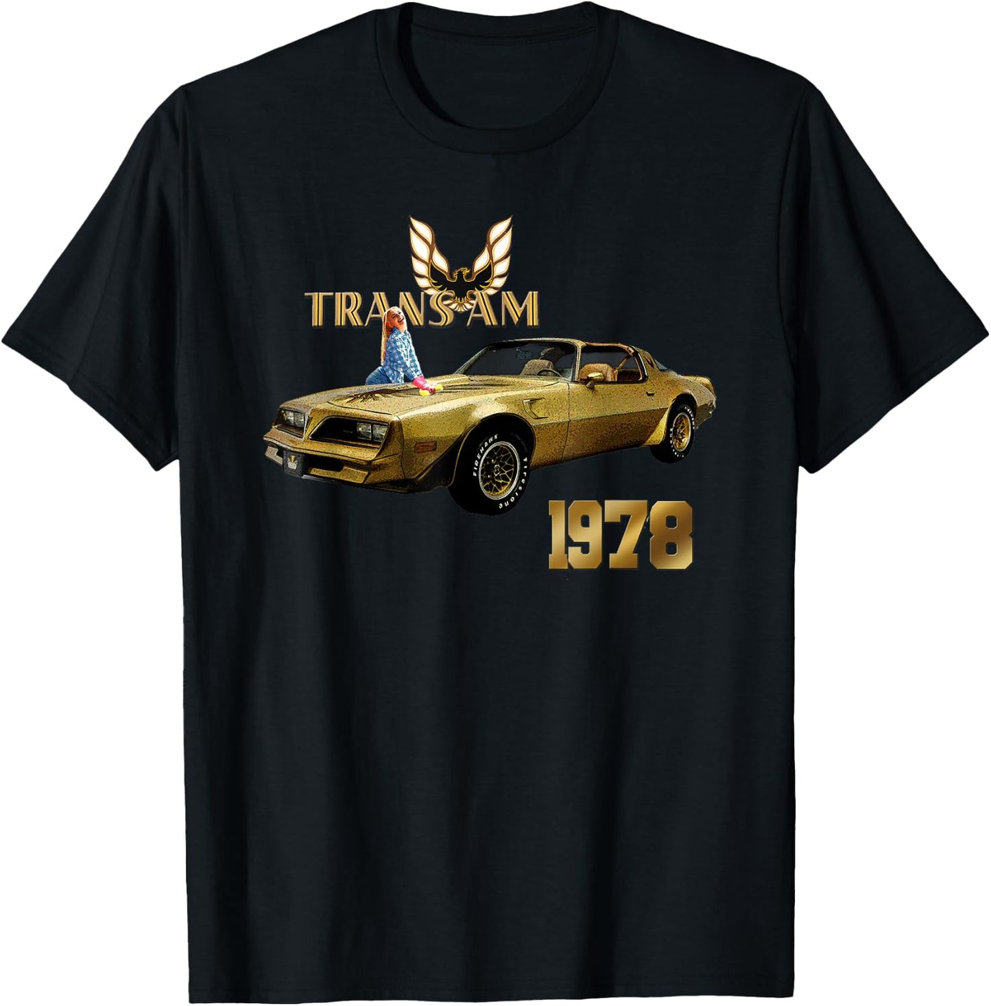 VINTAGE 1978 TRANS AM - MUSCLE CARS, CLASSIC CARS, 1970s T-Shirt - T-Shirt | Black