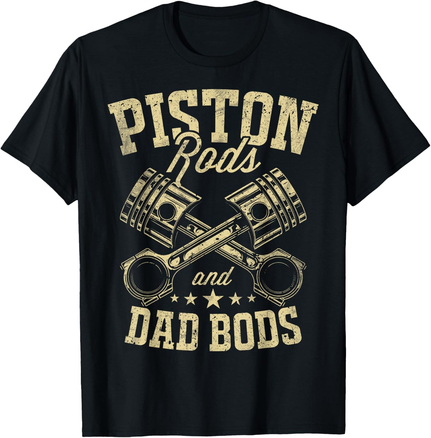 Mechanics Piston Rods Dad Bods Car Mechanics Auto Mechanics T-Shirt - T-Shirt | Black